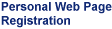 Personal Web Page Registration 